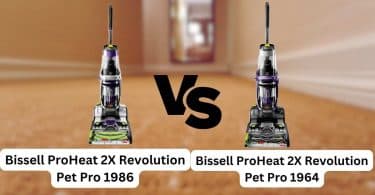 Bissell ProHeat 2X Revolution Max Clean Pet Pro1986 vs 1964