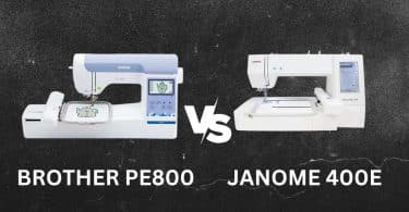 BROTHER PE800 VS JANOME 400E