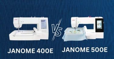 JANOME 400E VS 500E